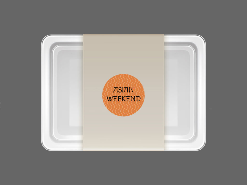 Vector 3d realistic plastic container for food